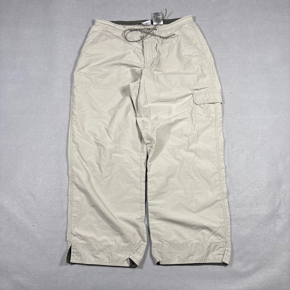 Columbia Sportswear Tan Cargo Pants Drawstring Waist Utility Hiking XL8026 S